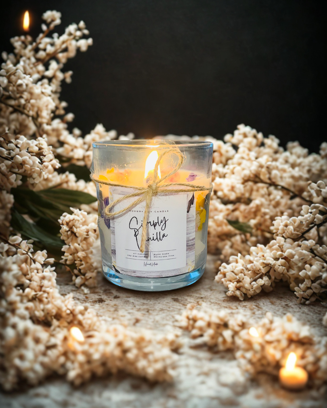 Simply Vanilla – 100% Soy Wax Candle (10 oz)